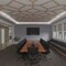 Ekena Millwork 66 56W x 66 56H x 14T Large Cameron Decorative Fretwork Wood Ceiling Panels, Hickory CELW67X67X0250CAMHI - alternate 10
